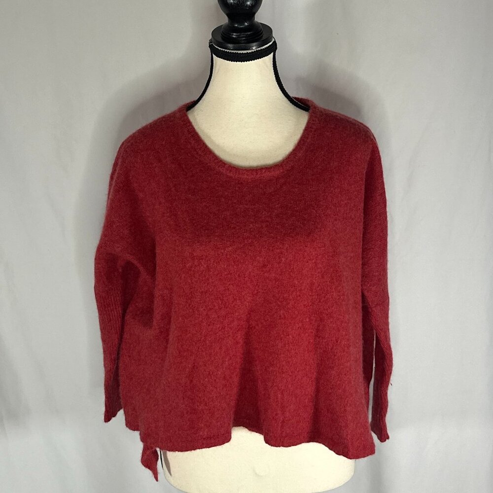 Subtle Luxury - Cashmere Sweater Womens Size XS/S Red Cropped - Picture 1 of 9
